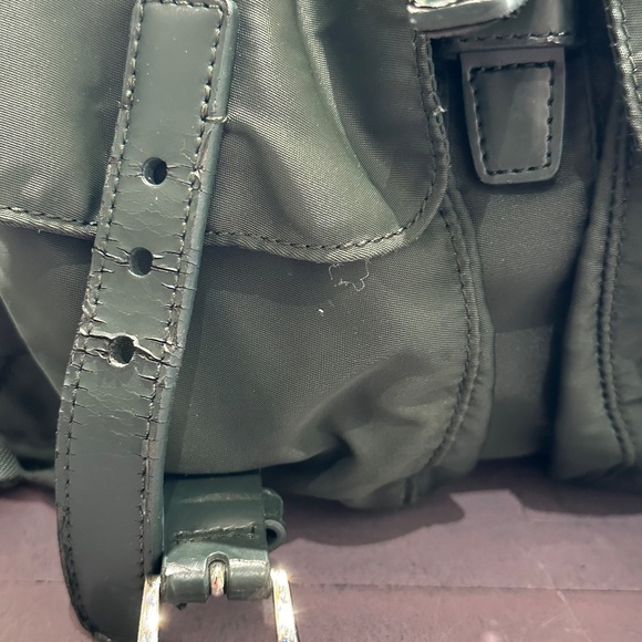 Prada dark green Nylon Backpack - Picture 4 of 14